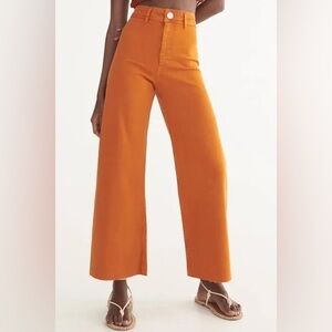 Zara Marine Straight wide leg jeans